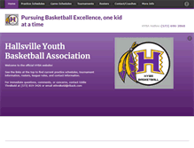 Tablet Screenshot of hallsvillebasketball.com